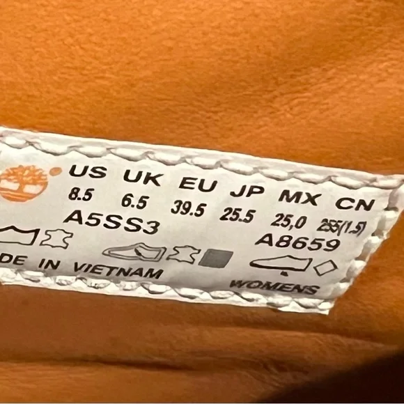 Timberland‎ Premium 6 Inch Waterproof Boot Light Grey Nubuck Womens Size 8.5 - Picture 6 of 6